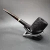 Pipe Tristan Sandblasted Billiard, Handmade Briar Pipe, New [SOLD] - Image 8