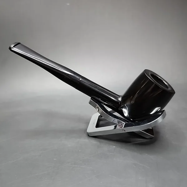The Pipe by Venturi, Black Smooth Straight Billiard Estate Pipe, Unsmoked - Image 8