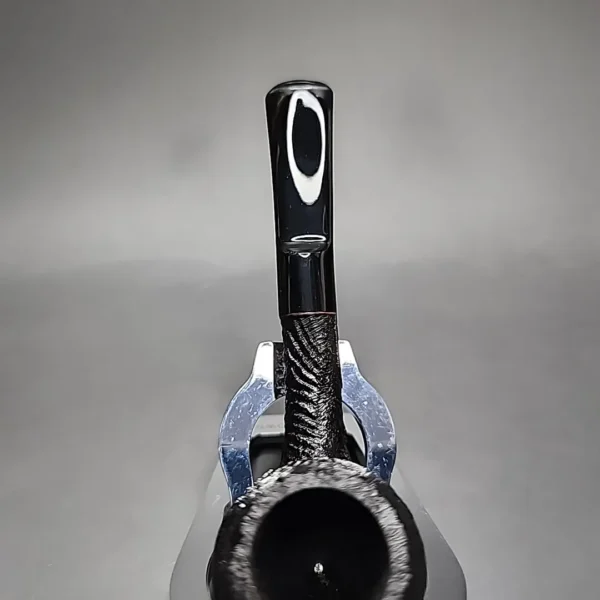 Morgan Workshop Sandblasted Bent Egg Briar Pipe, New - Image 8