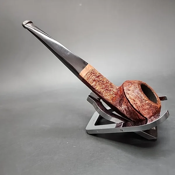 Talbert Pipes Ligne Bretagne Sandblasted Straight Bulldog Estate Briar Pipe, American Estates [SOLD] - Image 8