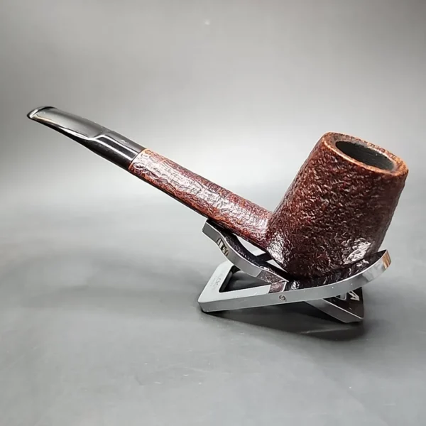 Savinelli Classica 824 KS Sandblasted Brandy Estate Briar Pipe, Italian Estates - Image 8
