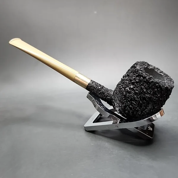 Pipe Tristan Rusticated Apple Handmade Briar Pipe, New - Image 8