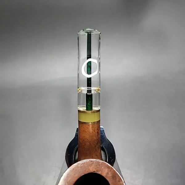 Aldo Velani Colori 55 Green Bent Billiard Estate Briar Pipe, Unsmoked - Image 8