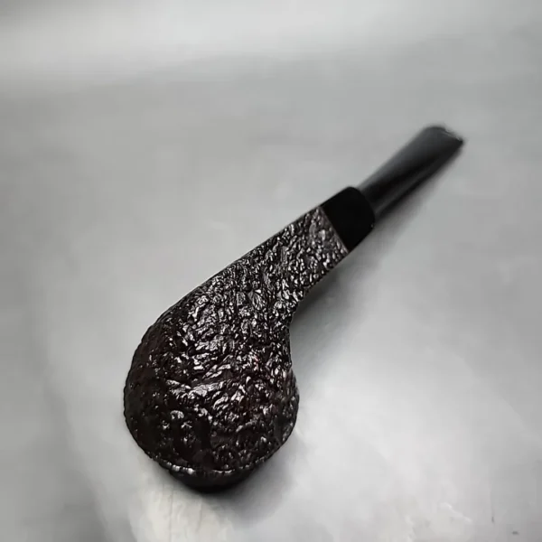 Castello Sea Rock Briar 56F Rusticated Bulldog Estate Briar Pipe, Italian Estates - Image 8