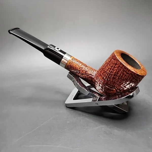 Il Ceppo Sandblasted Pot Estate Briar Pipe, 9mm, Italian Estates - Image 8