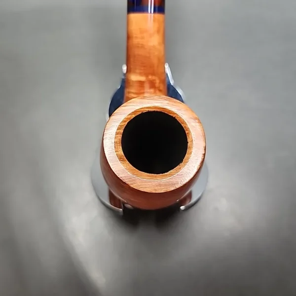 Savinelli Fantasia 606 KS Smooth Bent Billiard Briar Pipe, 6mm - Image 8