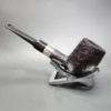 Stanwell Sterling Sandblasted Saddle Billiard Estate Briar Pipe, Danish Estates - Image 8