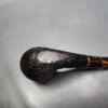 Savinelli Oscar Tiger 603 Rusticated Bent Billiard Estate Briar Pipe, 6mm, Italian Estates - Image 8