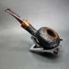 Il Duca Barone DDD Sandblasted Squat Tomato Estate Briar Pipe, Italian Estates - Image 8