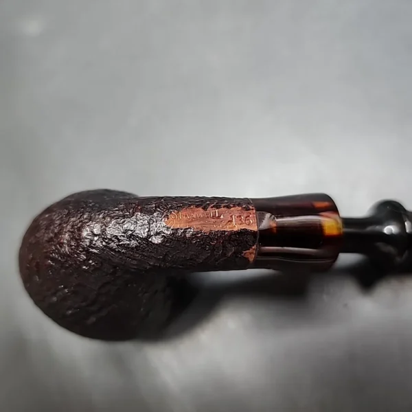 Stanwell Antique 136 Sandblasted Bent Egg Estate Briar Pipe, Danish Estates - Image 8