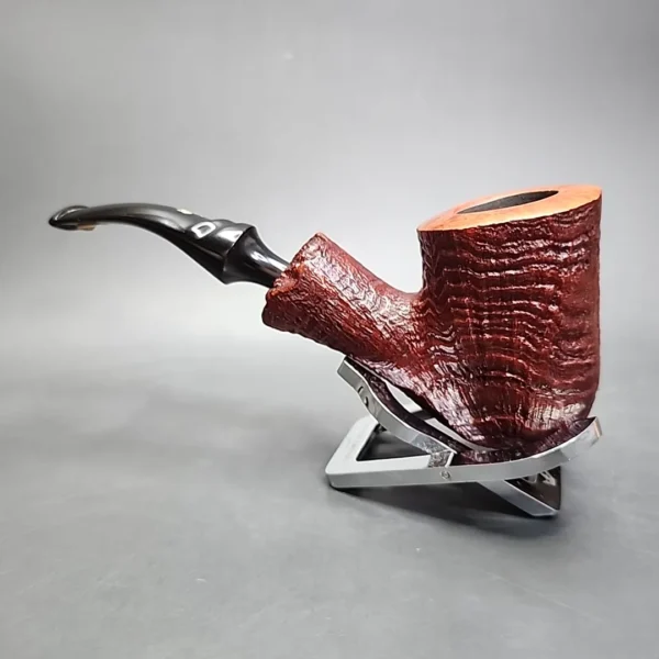 Savinelli Autograph 4 Partially Sandblasted Freehand Estate Briar, Pipe Unsmoked - Image 8