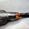 PS Studio Sandblasted Squat Tomato Estate Briar Pipe, Unsmoked - Image 8
