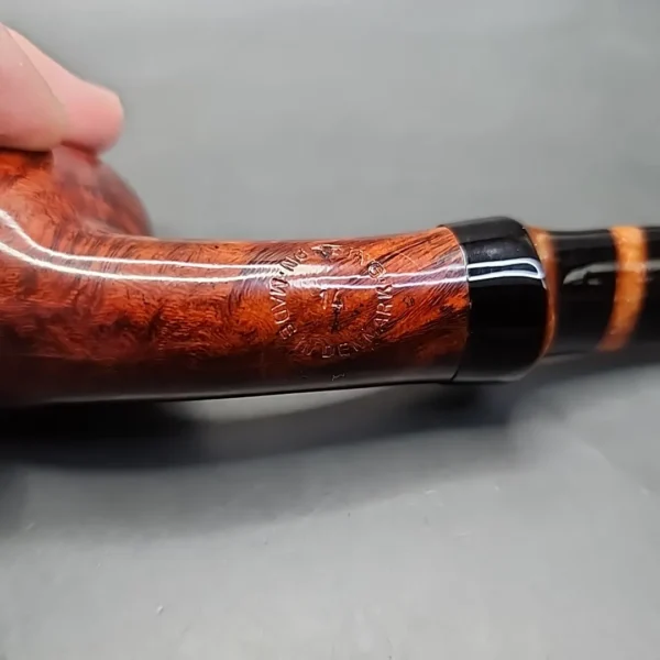 Nording Handmade 14 Smooth Bent Egg Estate Briar Pipe, Unsmoked [SOLD] - Image 8