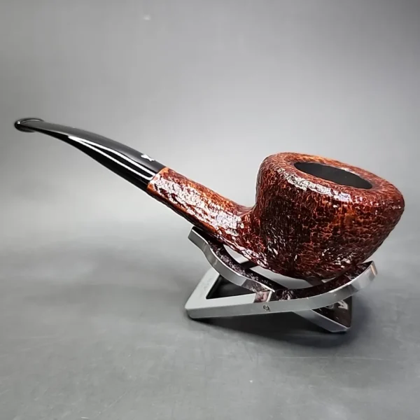Savinelli Hercules 316 EX Rusticated Bent Pot Briar Pipe, New - Image 8