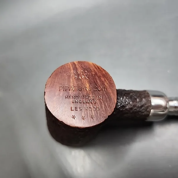 Ferndown Bark 3 Star Silver Spigot Poker Estate Briar Pipe, English Estates - Image 8