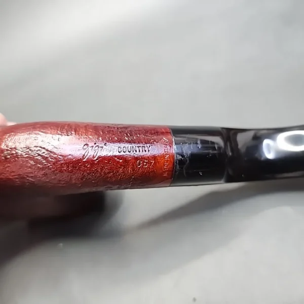 Gigi Country Sandblasted Oom Paul Estate Briar Pipe, Unsmoked - Image 8