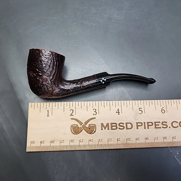 Sasieni 4Dot Ruff-Root Dark Bent Dublin Estate Briar Pipe, English Estates - Image 9