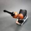 Bennie Joe Partially Rusticated Acorn Handmade Briar Pipe, New - Image 8
