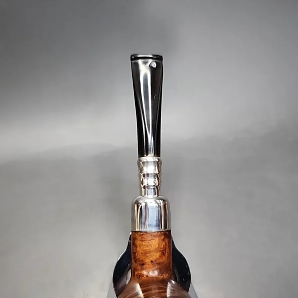 L. Wood by Les Wood, Smooth Straight Spigot Estate Briar Pipe, English Estates [SOLD] - Image 8