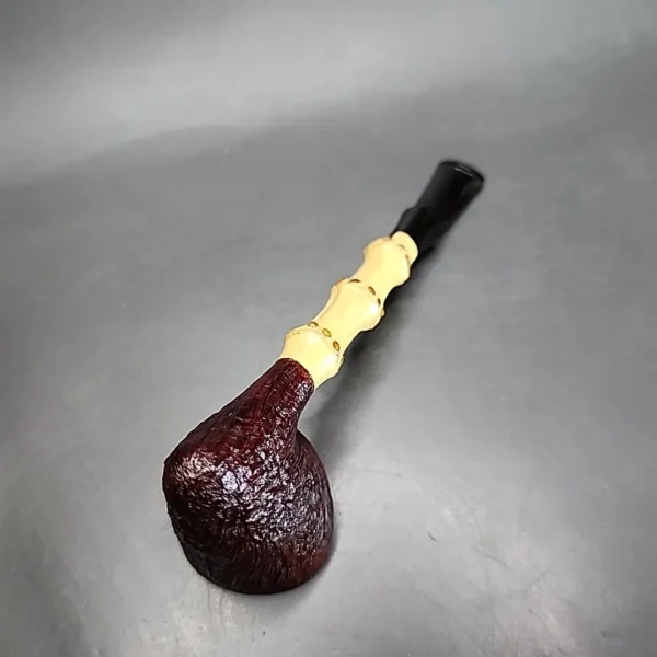 Adam Davidson Sandblasted Pickaxe Handmade Estate Briar Pipe, American Estates [SOLD] - Image 8
