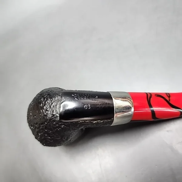 Peterson Dracula 03 Sandblasted Bent Apple Estate Briar Pipe, Irish Estates - Image 8