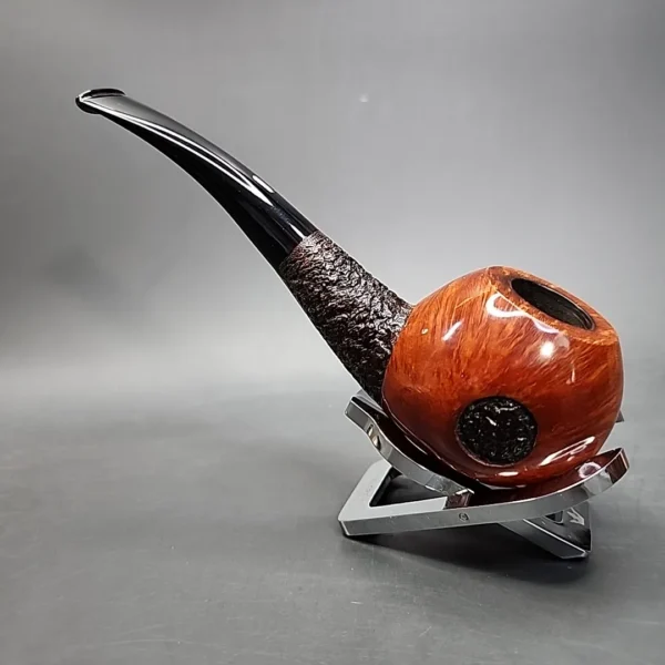 Castello Sea Rock Briar G π Bent Apple Estate Briar Pipe, Italian Estates - Image 8