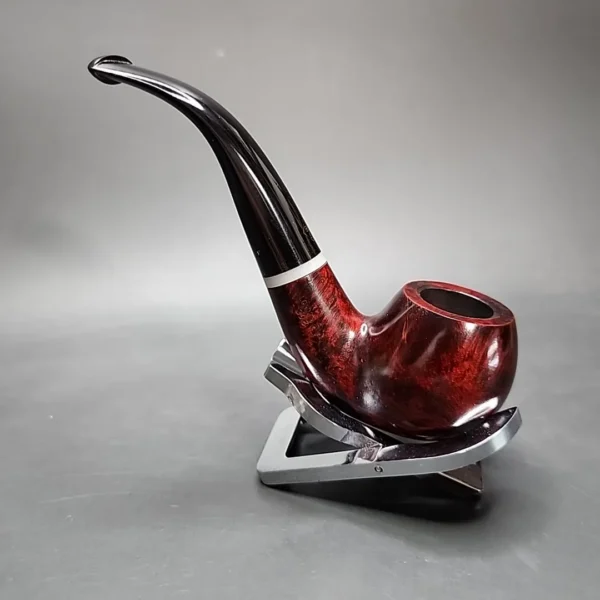 BBB Filter Deluxe 398 Smooth Bent Apple Estate Briar Pipe - Image 8