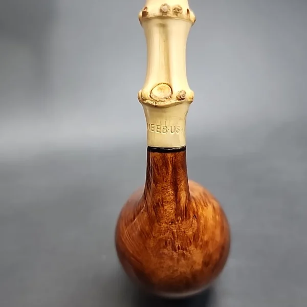 Dave Neeb Smooth Bamoo Egg Handmade Briar Pipe, New - Image 8