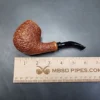Rinaldo Lithos YYY Rusticated Bent Egg Estate Briar Pipe, Italian Estates - Image 9