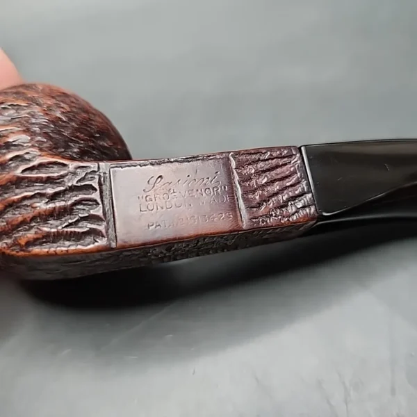 Sasieni Four Dot Grosvenor Patent, Rusticated Bulldog Estate Briar Pipe, English Estates - Image 9