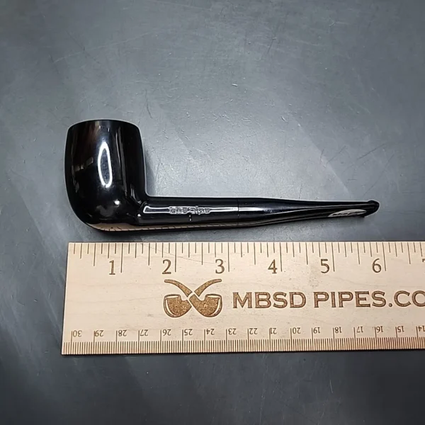 The Pipe by Venturi, Black Smooth Straight Billiard Estate Pipe, Unsmoked - Image 9