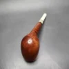 Paronelli (c. 1945-1950) Smooth Billiard w/ Horn Estate Briar Pipe, Unsmoked - Image 9