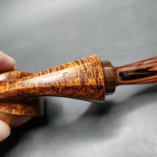 Sam Cui Smooth Blowfish Handmade Estate Briar Pipe, Chinese Estates [SOLD] - Image 9