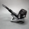 Chris Morgan Workshop Sandblasted Bent Egg Handmade Briar Pipe, New - Image 9