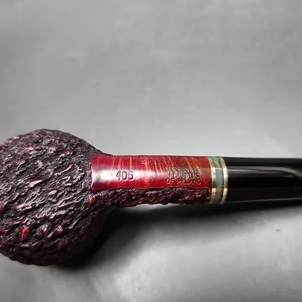 Peterson Emerald 406 Rusticated Prince Estate Briar Pipe, Irish Estates - Image 9