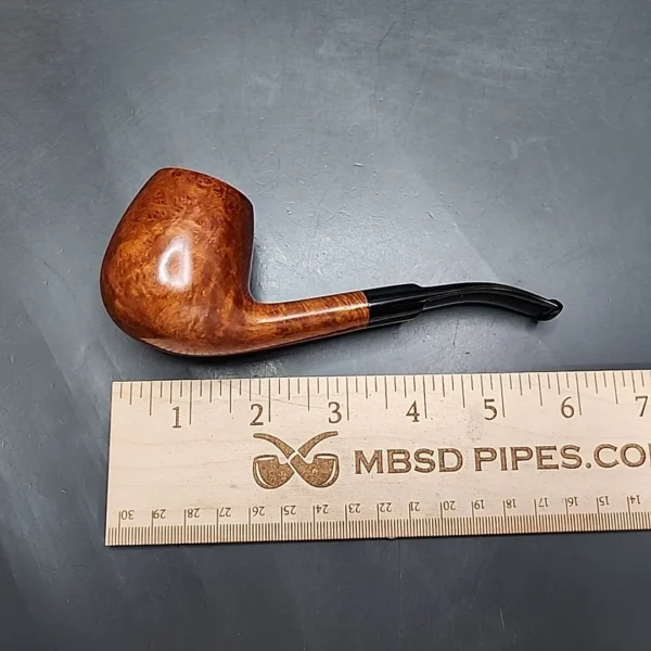 Barontini Amaretto 702 Smooth Bent Brandy Estate Briar Pipe, Italian Estates - Image 9