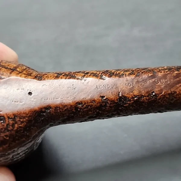 Sasieni Windsor 55s Sandblasted Saddle Billiard Estate Briar Pipe, English Estates - Image 9