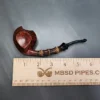 Sandi Yuda Black Bamboo Blowfish Handmade Briar Pipe, New - Image 9