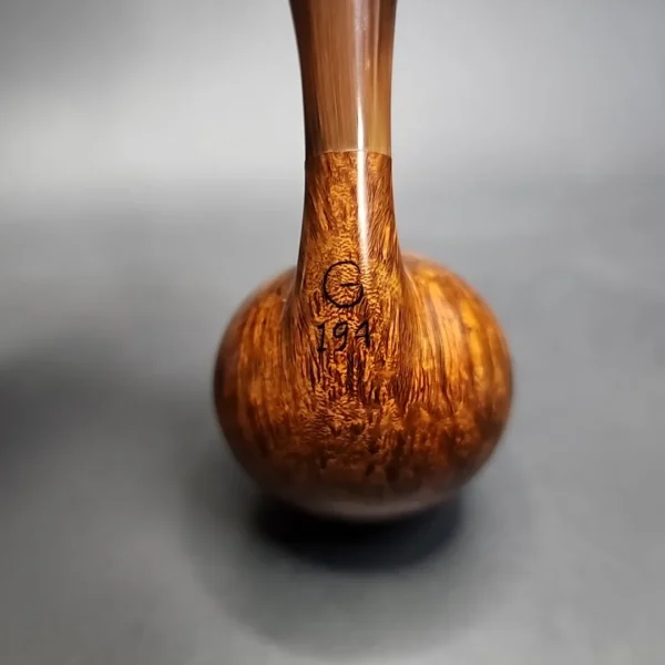 G Pipes Smooth Bent Egg with Horn, Handmade Briar Pipe, New - Image 9
