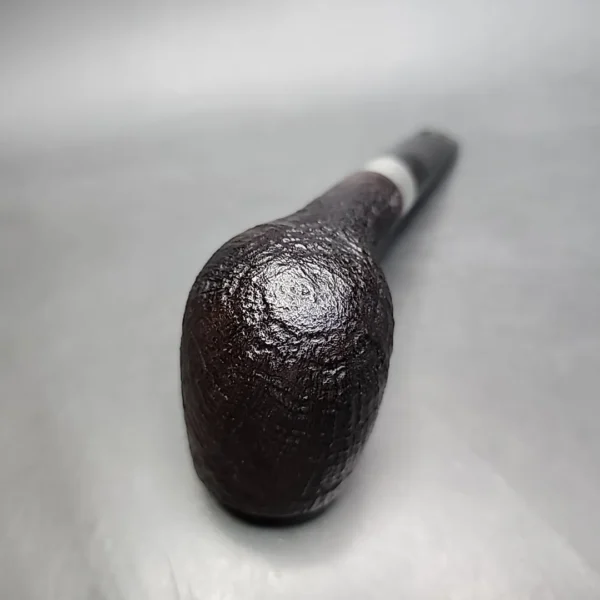 Stanwell Sterling Sandblasted Saddle Billiard Estate Briar Pipe, Danish Estates - Image 9