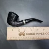 Peterson Cara B10 Sandblasted Bent Dublin Estate Briar Pipe, Irish Estates - Image 9