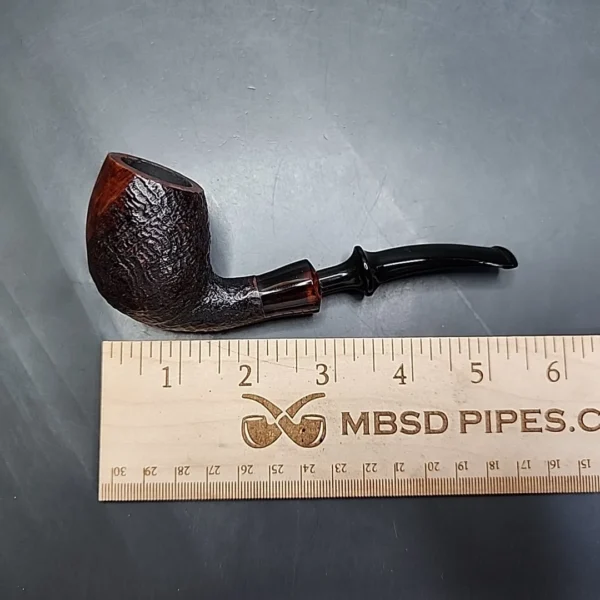 Stanwell Antique 136 Sandblasted Bent Egg Estate Briar Pipe, Danish Estates - Image 9
