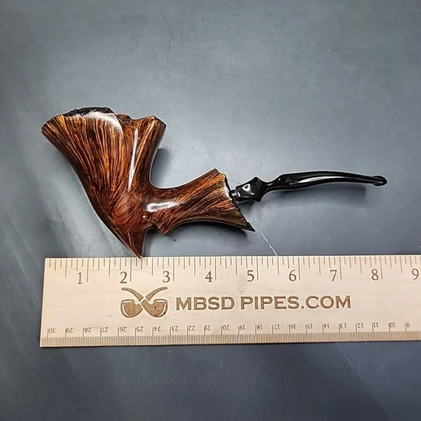 Ben Wade Golden Walnut Smooth Freehand Estate Briar Pipe, Danish Estates - Image 9