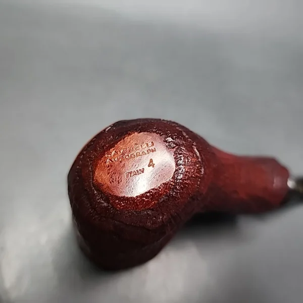 Savinelli Autograph 4 Partially Sandblasted Freehand Estate Briar, Pipe Unsmoked - Image 9