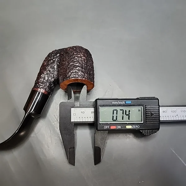 Savinelli Oscar 604 KS Rusticated Oom Paul Estate Briar Pipe, Italian Estates - Image 9