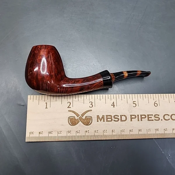 Nording Handmade 14 Smooth Bent Egg Estate Briar Pipe, Unsmoked [SOLD] - Image 9