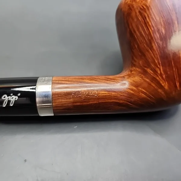 Gigi Fiamma Smooth Flame Grain Panel Estate Briar Pipe, Unsmoked 9mm - Image 9