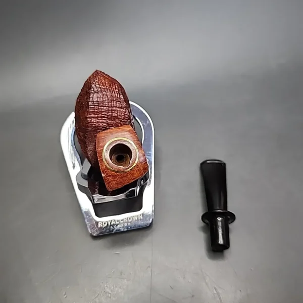 David S. Huber Sandblasted Blowfish Estate Briar Pipe, American Estates - Image 9
