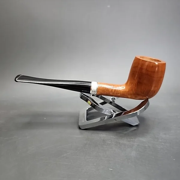 Jacobean Natural by Les Wood Smooth Straight Billiard Estate Briar Pipe, Unsmoked - Image 9