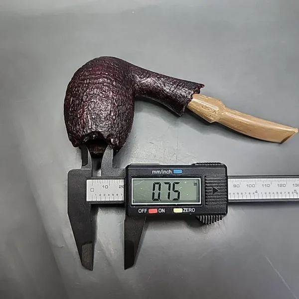 Frassati Sandblasted Freehand Egg Estate Briar Pipe, American Estates - Image 9